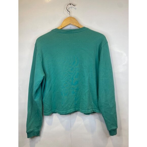 Outdoor Voices Green Crewneck Pullover Cropped Sweatshirt Size Medium - Picture 3 of 7